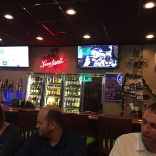people sitting at the bar