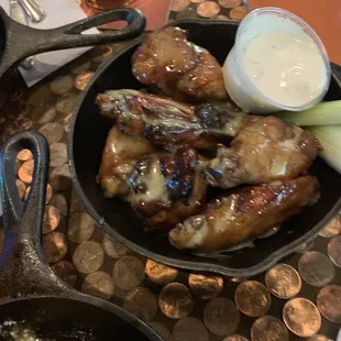 Honey mustard smoked wings