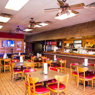 the inside of the restaurant