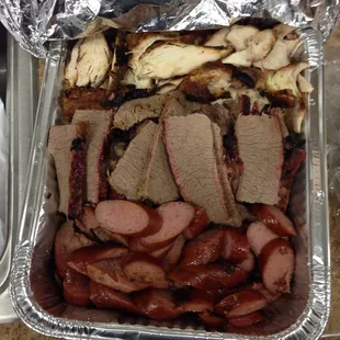 The meat.  And water it's sitting on.