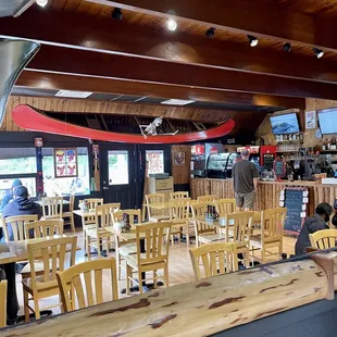 Restaurant indoor seating