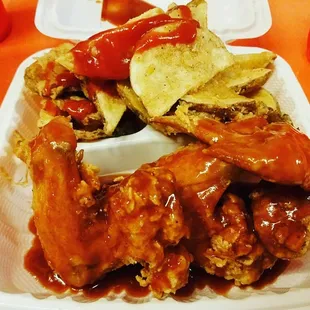 3 Wings w/ Mumbo Sauce!!! #GootEats