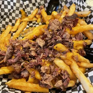 Fries and Brisket with cheese