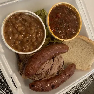 The farm, baked beans, brisket chili