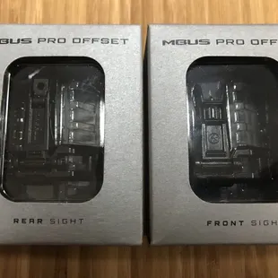 Got my MBUS offset flip sights, fits on the picatinny rail like a glove. They are high quality on the spectrum but well worth the money.