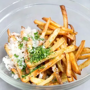 a bowl of french fries