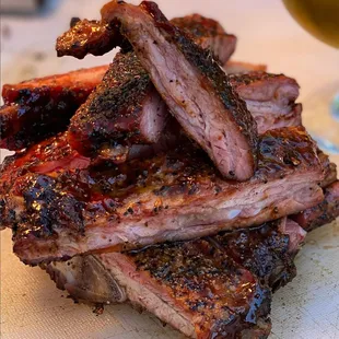 ribs, bbq ribs, food