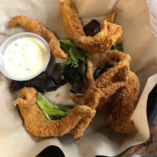 Fried catfish dinner