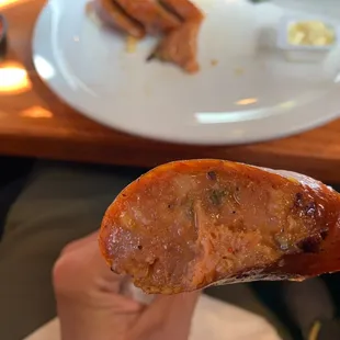 The Texas BBQ Sausage from inside... this was the highlight, definitely order this