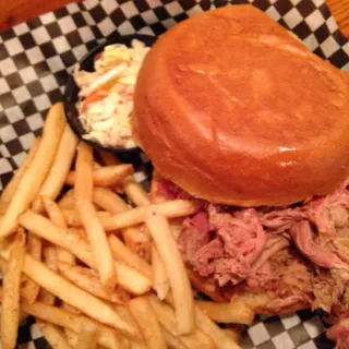 Brisket or Pulled Pork Sandwich