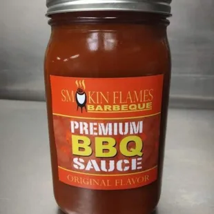 Smokin Flames BBQ Original Flavor Homemade BBQ Sauce.
