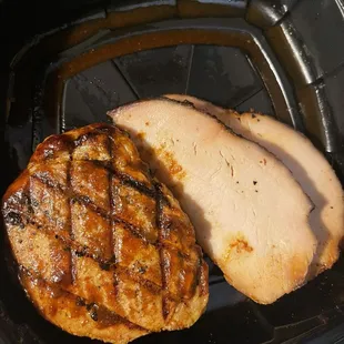 Smoker combo, pork chop &amp; turkey