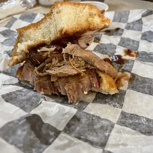 Self assembled deliciousness with spicy bbq