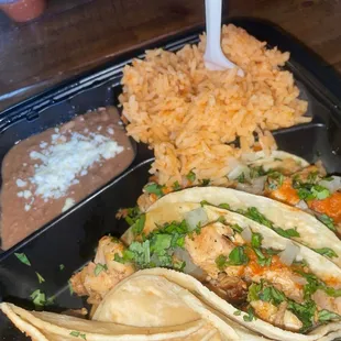 Chicken tacos!
