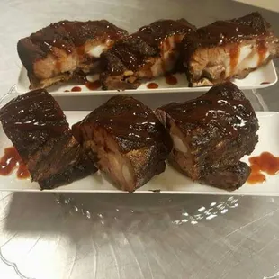 Gourment smoked rib tips