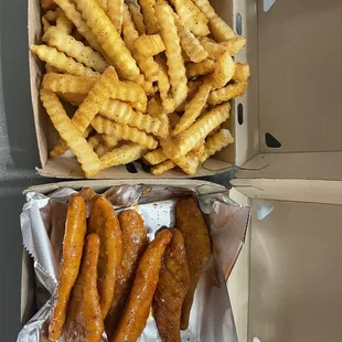 a box of french fries