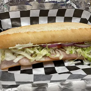 Holy Hannah... giant sub! Just as tasty as it appears