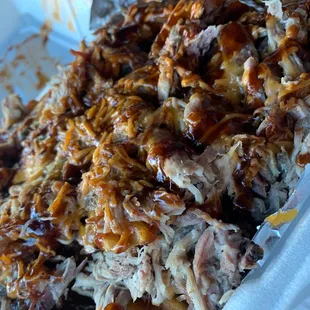 Pulled Pork Waffles Fries. 10/10