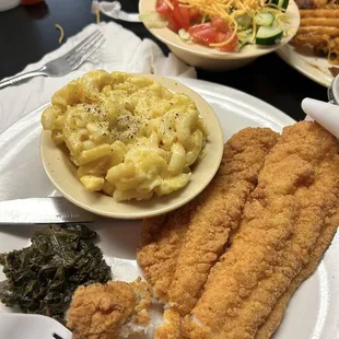 Catfish and macaroni