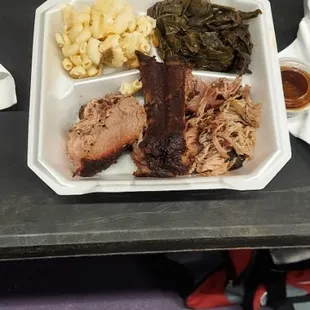  meal in a styrofoam container