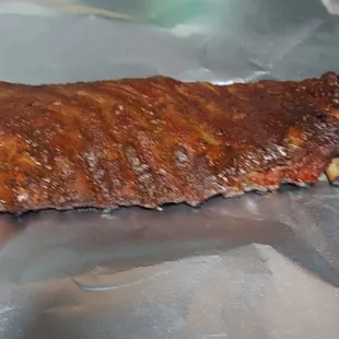  piece of meat on aluminum foil