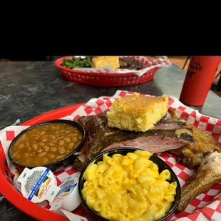 Chicken and ribs combo