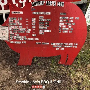 a pig sign