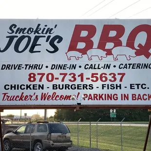 sign located near front of restaurant