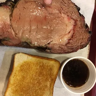 roast beef with a side of french fries