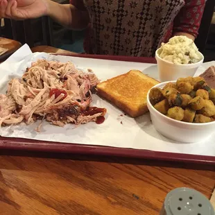 Pulled pork small portion !! Lol