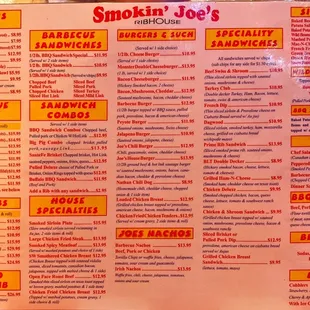 Menu as of 4/14/21!