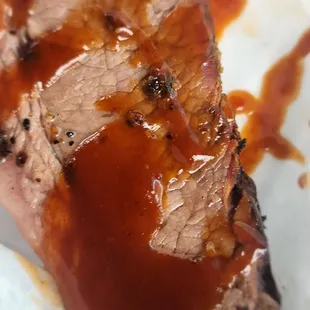 Sliced beef photo shoot