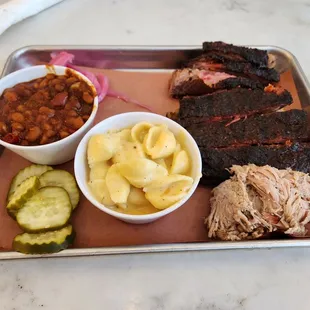 3x2 (Ribs, Brisket, Pork, Mac n Cheese, Beans) @ Smokin J&apos;s BBQ