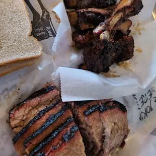 Brisket and ribs