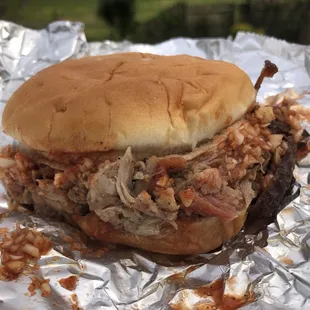 $6 Barbecue Sandwich with Sauce and Slaw