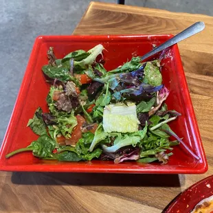 The "smoking oak salad"