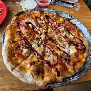 Cole's pizza was quite literally !