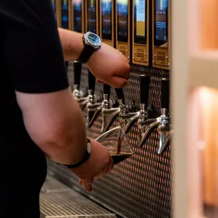 Arkansas' first and largest self-pour taproom, where you can pour your own beer by the ounce using RFID bracelets.