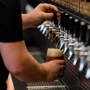 Arkansas' first and largest self-pour taproom, where you can pour your own beer by the ounce using RFID bracelets.