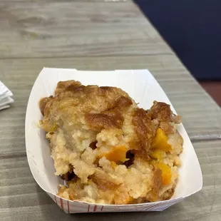 Peach cobbler