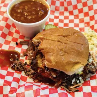 My brisket sandwich. Very good!