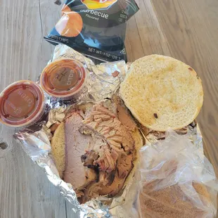 Chopped Brisket Sandwich