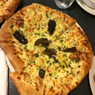  whole pizza on a plate