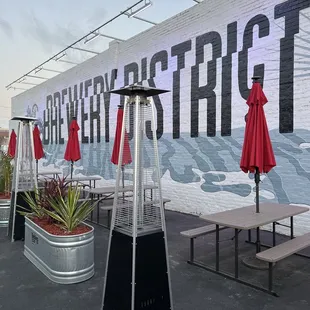 outdoor seating area