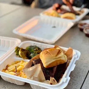 Three meats and two sides