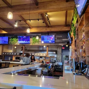 interior, sushi and sashimi