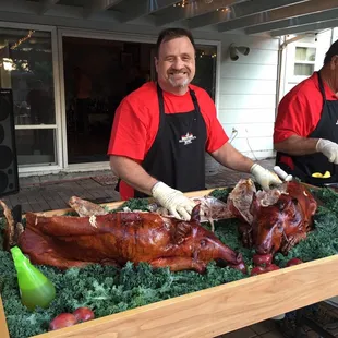 Whole Hog with catering services are available