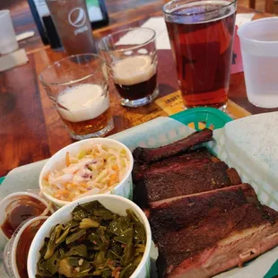 AYCE St Louis Ribs, collards and slaw