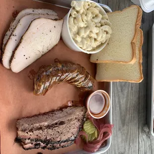 Loco Sausage, good, but a little too much cheese. The turkey was very tasty, the brisket was amazing, very tender!