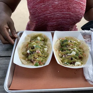 Pulled Pork Tacos.. good, but too much sauce, could t really taste the pulled pork